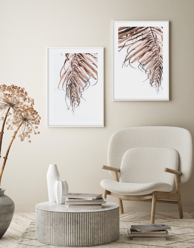 Olive et Oriel - Golden Palm I Art Print