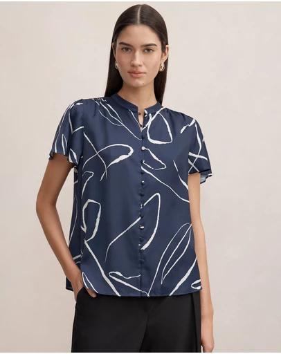 Forever New - Brodie Flutter Sleeves Blouse