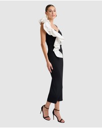 Romance by Honey and Beau - Trevia Shoulder Frill Dress