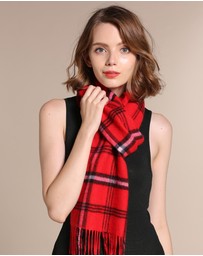 Ozwear Connection Uggs - Ugg 100% Australian Merino Wool Reversible Scarf Red