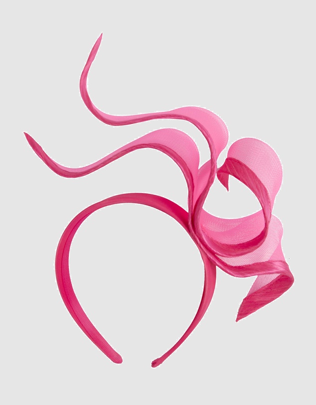 Fillies Collection - Bespoke Sculpted Fuchsia Racing Fascinator
