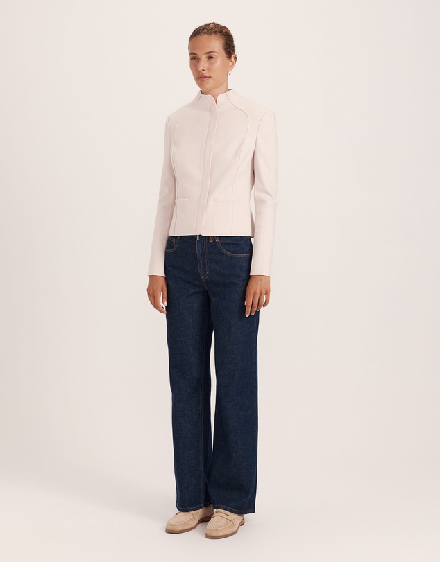 SABA - Karla Wool Fitted Biker Jacket