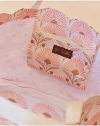 Sky Gazer - Scalloped Edge Beach Bag- Rosebud Cream