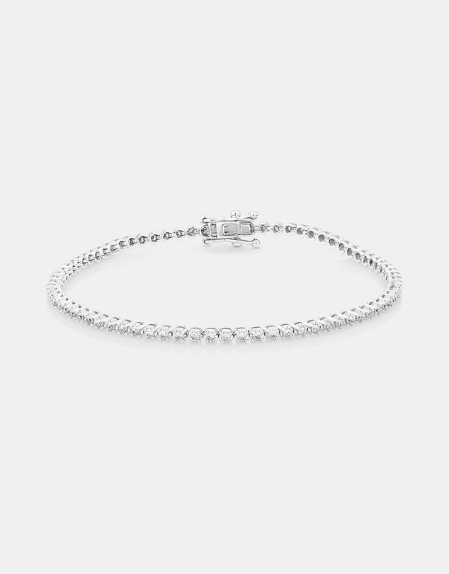 Michael Hill - 0.90 Carat TW Laboratory-Grown Diamond Tennis Bracelet set in 10kt White Gold