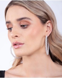 Lovisa - Diamante Hoop Earrings