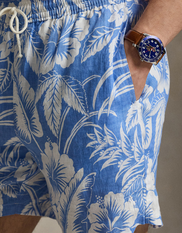 Polo Ralph Lauren - 5.75-Inch Traveler Linen Swim Trunks
