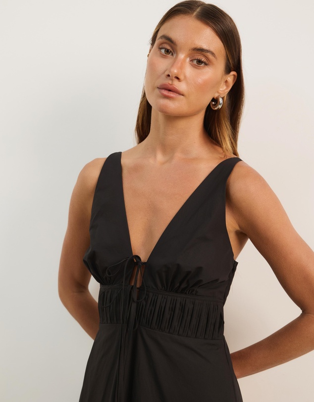 Atmos&Here - Sofie Cotton Poplin Midi Dress