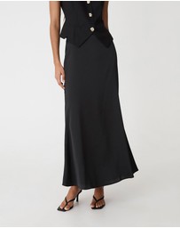 Forcast - Leigh Satin Maxi Skirt