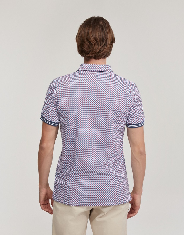 Oxford - Milo Cotton Jersey Printed Polo