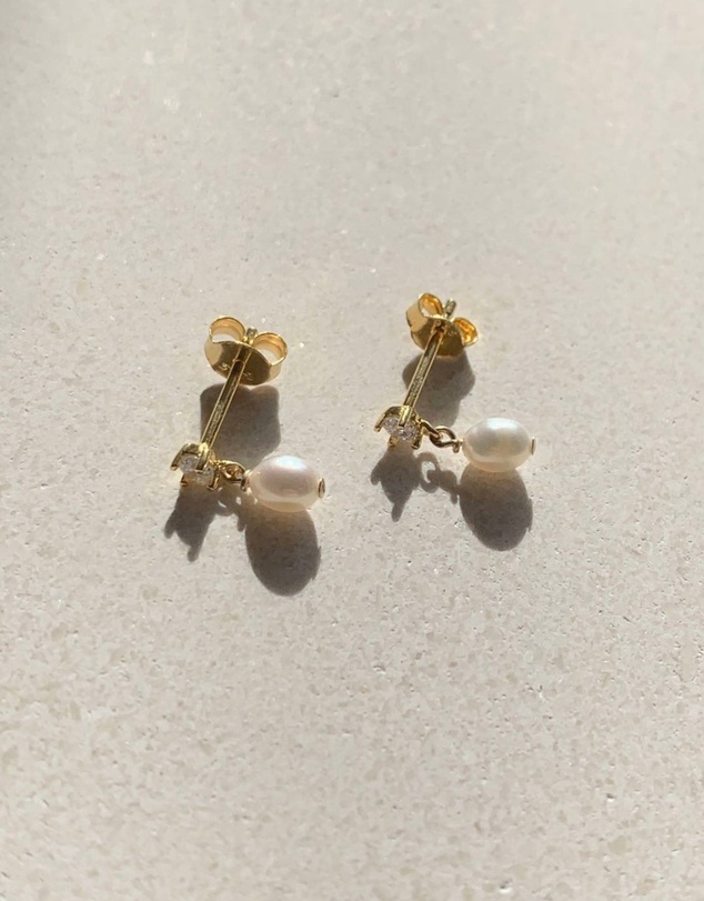 SAINT VALENTINE - Aspen Mini Drop Earrings - Gold