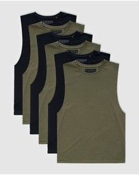 Xander - 6-Pack Blanc Tank
