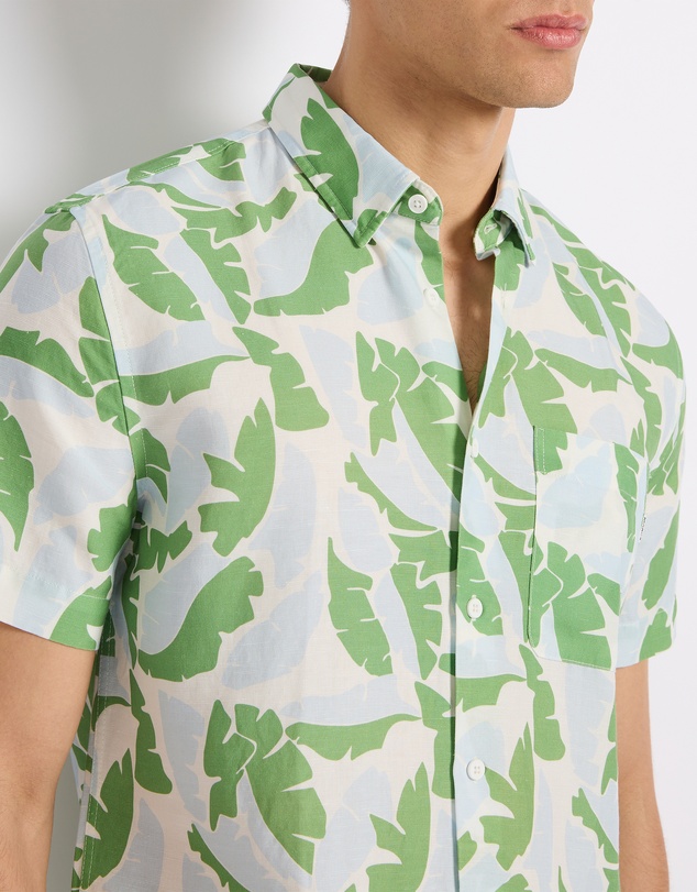 Marcs - Identity Leaf Linen Mix Shirt