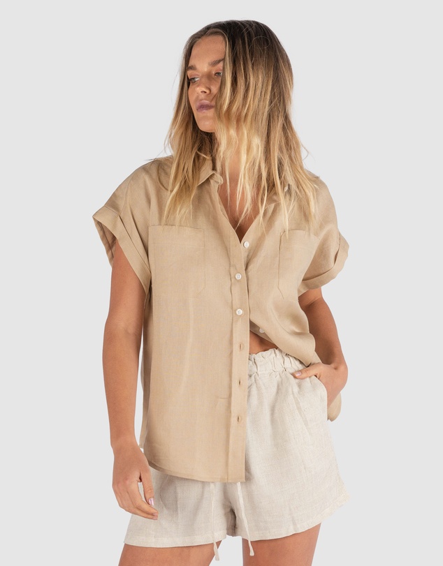 CAMIXA - CAPRI Short Sleeve Linen Shirt