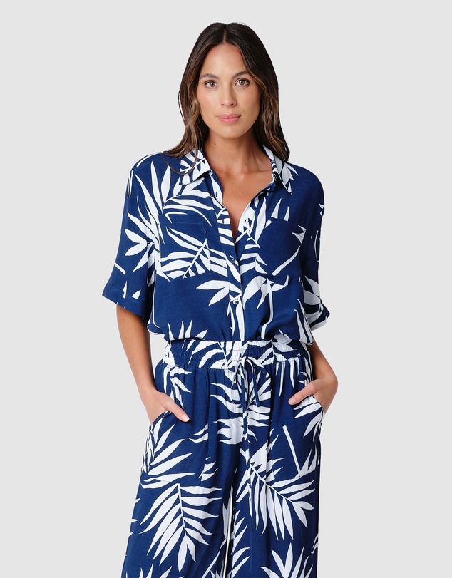UNE PIECE - Short Sleeve Button-Up Shirt