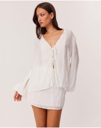 SNDYS - Brandi Crinkle Tie Top