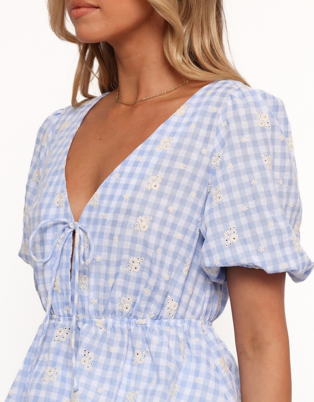 Petal & Pup - Cecelia Top - Blue Gingham