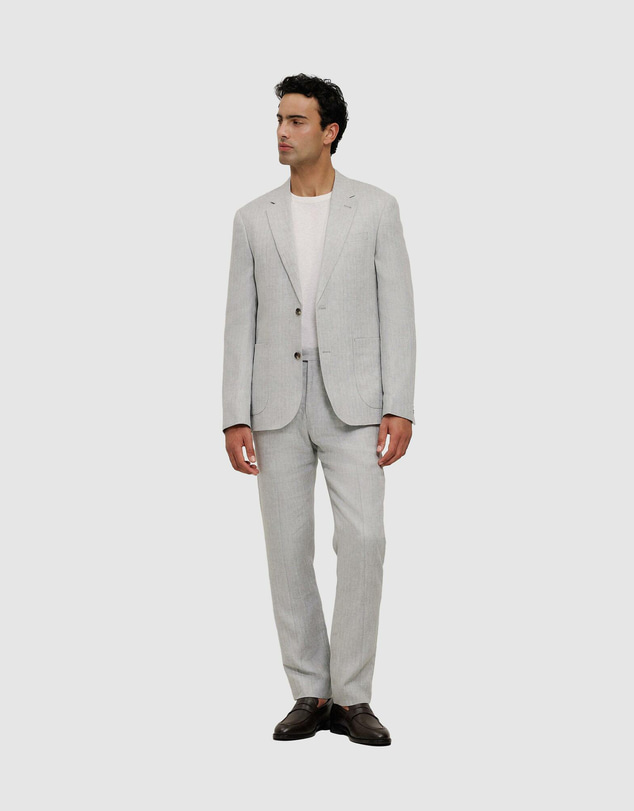 Trenery - Linen Herringbone Blazer