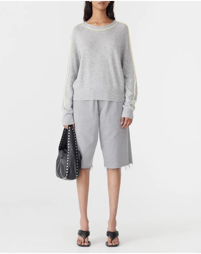Bassike - Classic Stripe Detail Knit