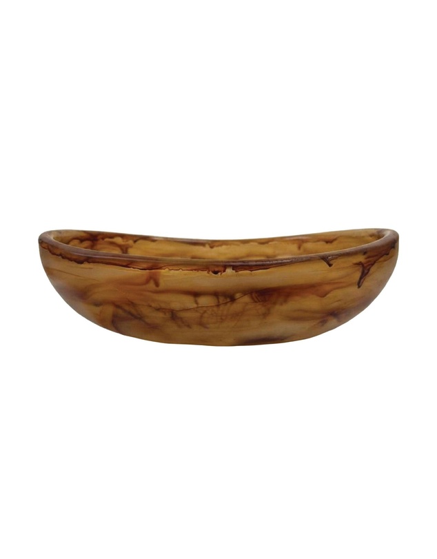 Urban Attitude - Urban Attitude JADE Medium Bowl Height 8cm highest, 5cm lowest, Width 27cm, Length 28cm - Dark Cocoa