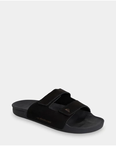 Quiksilver - Mens Sunset Nubuck Double Adjustable Slides