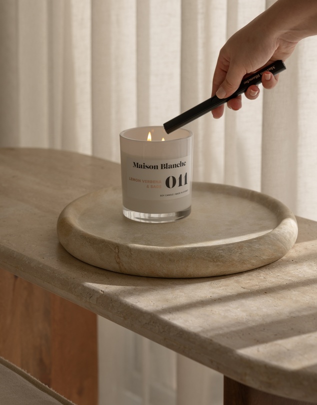 Maison Blanche - 011 Lemon Verbena & Sage - Large Candle