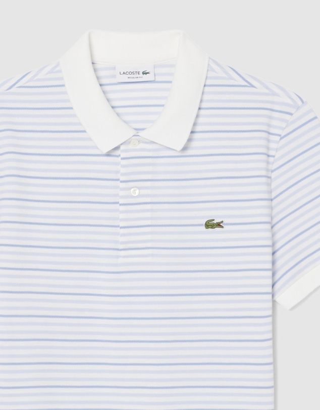 Lacoste - Classic Fit Striped Petit Piqué Polo Shirt