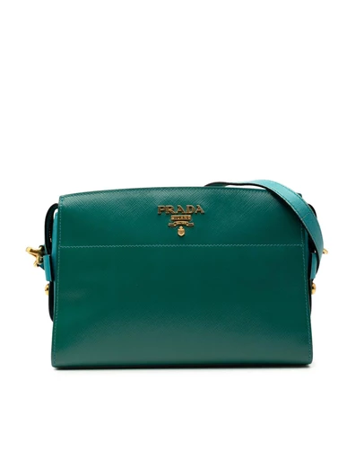 Pre-Loved by Azura Reborn - Pre-Loved Bicolor Saffiano Vernice Esplanade Crossbody