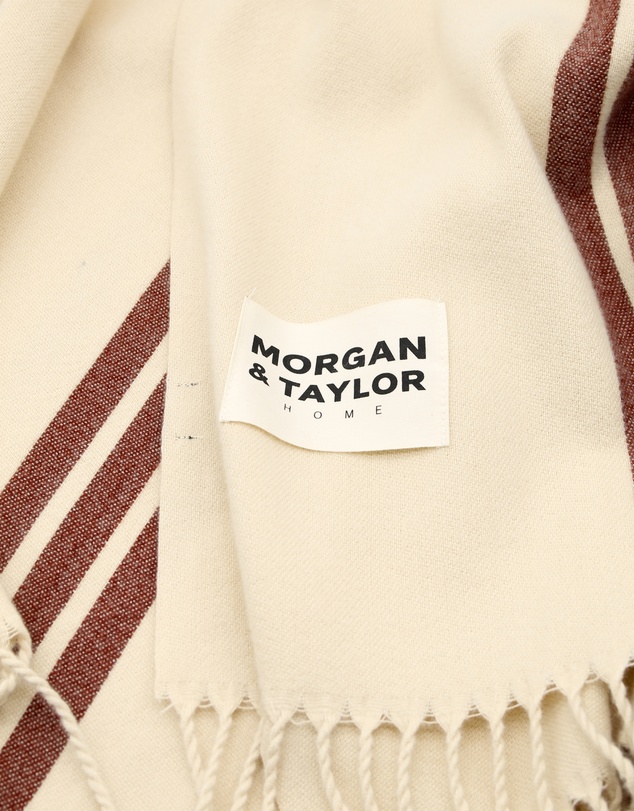 Morgan & Taylor - Freya Throw Blanket in Beige