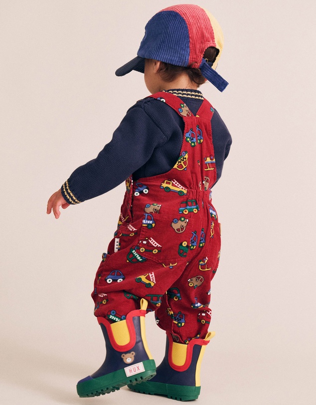 Huxbaby - Vroom Vroom Cord Overalls - Babies-Kids