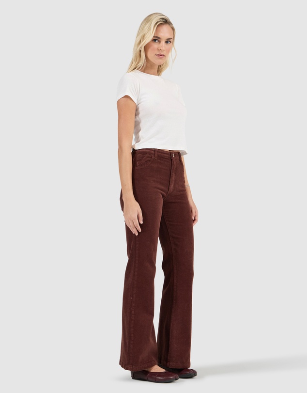Rolla's - Eastcoast Flare Jean - Cognac Cord