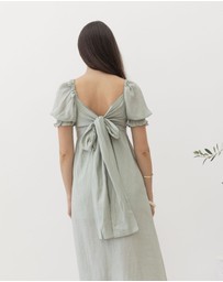 Angel Maternity - Fabia Reversible Tie Maternity Dress