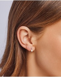 Zoe Olivia - 9K Gold Pear Lab Grown Diamond Drop Earrings