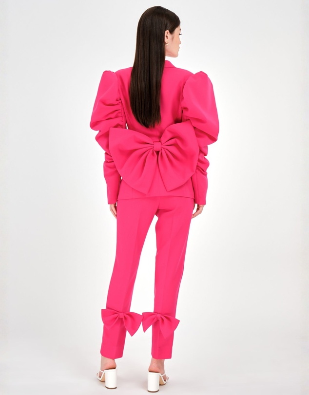 JUSTIN TONG - Bow-Chic Statement Blazer