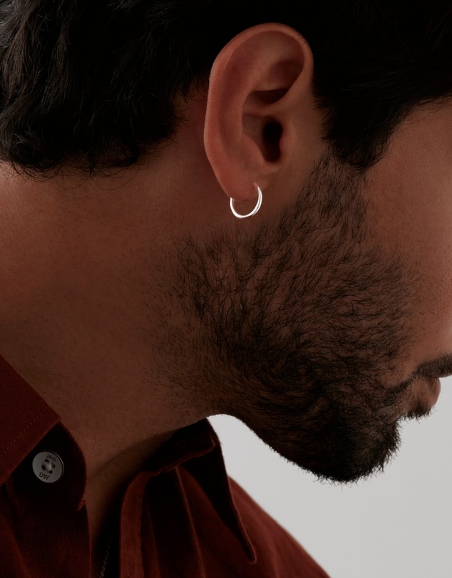 Najo - Zephyr Men's Silver Earring