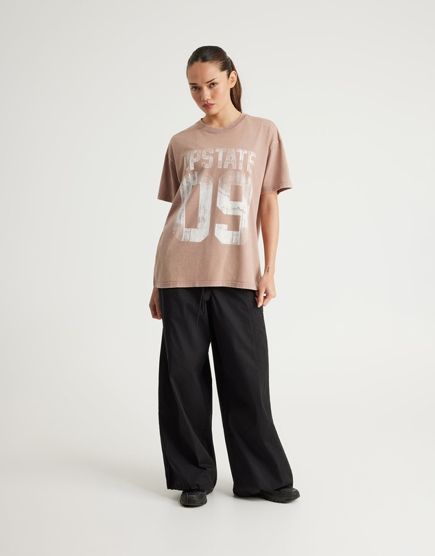 Upstate - Thrive T-Shirt - Moccha Sport/Snow Wash