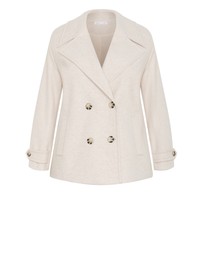 City Chic - Lola Short Melton Coat