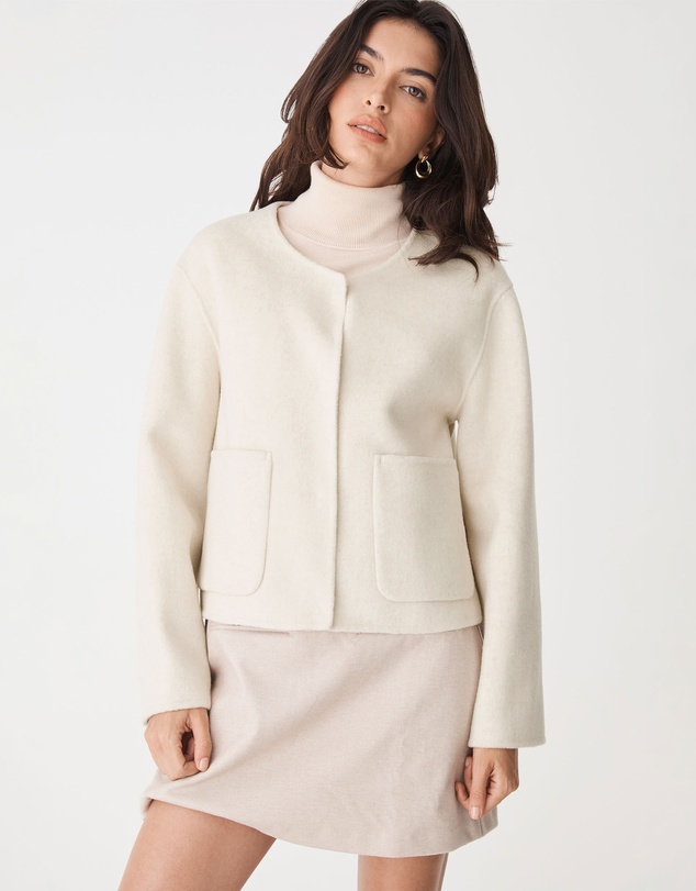 Forcast - Alani Crop Wool Jacket