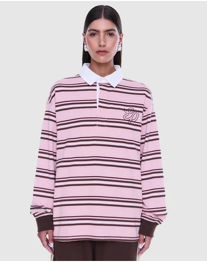 ENA PELLY - Rose RP Rugby Long Sleeve - ICONIC EXCLUSIVE
