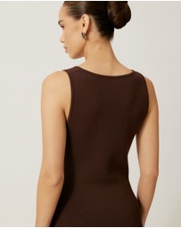 Tussah - V-Neck Knit Dress