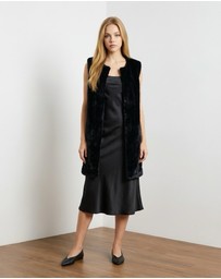 Mossée - Eliana Long Faux Fur Vest