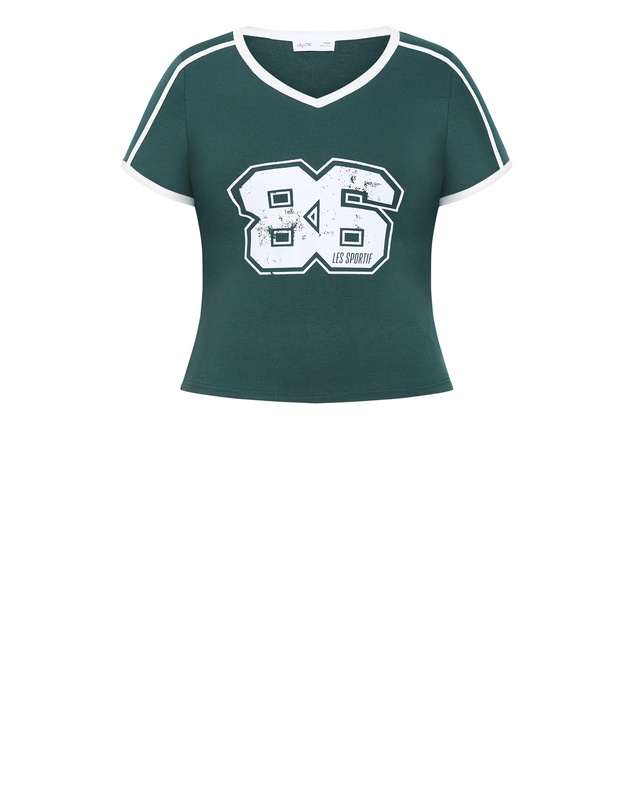 City Chic - Micro Sport Print Tee