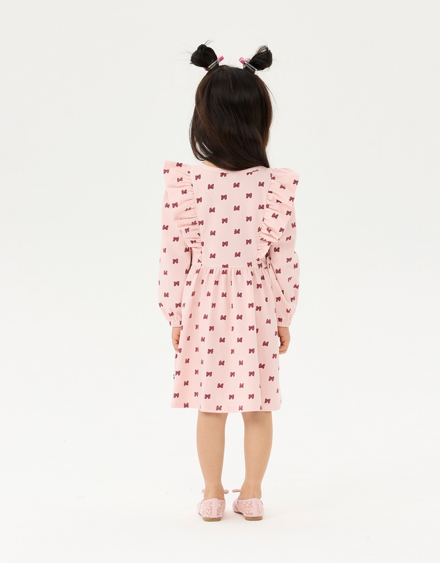 Rock Your Kid - Minnie Mouse Minnie Bow Long Sleeve Jersey Dress