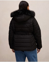Forever New Curve - Macey Curve Short Puffer Jacket