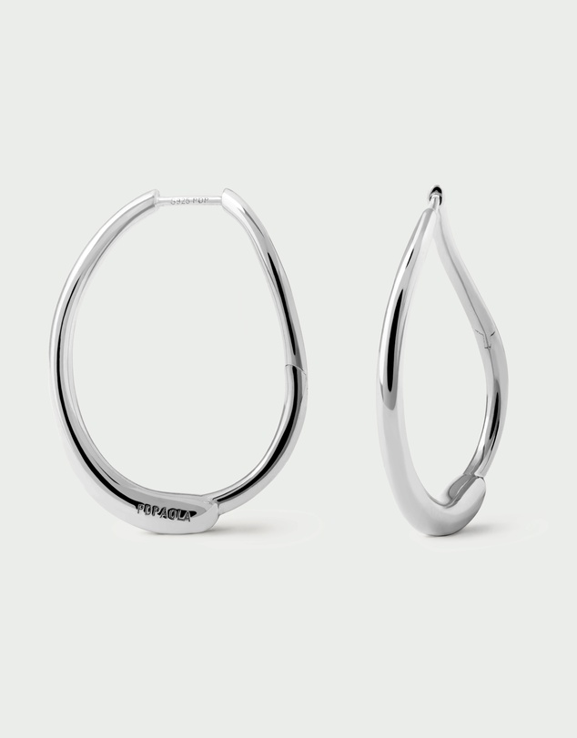 PDPAOLA - Halo Silver Hoops