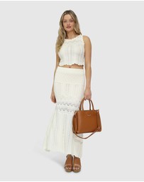 Belle & Bloom - Harvest Haze Crochet Crop Top
