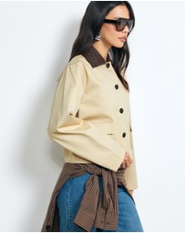 AERE - Cotton Contrast Jacket