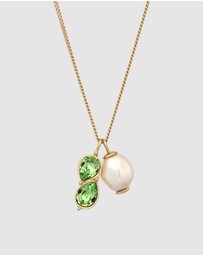 Elli Jewelry - Necklace Pearl Drop 925 Sterling Silver Gold-Plated