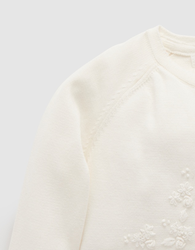 Purebaby - Embroidered Cardigan - Babies-Kids