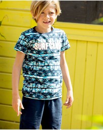 B.Nosy - Organic Palm Print T-Shirt - Kids-Teens