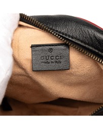 Pre-Loved by Azura Reborn - Pre-Loved Mini GG Marmont Matelasse Leather Torchon Round Crossbody